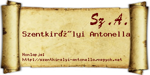Szentkirályi Antonella névjegykártya